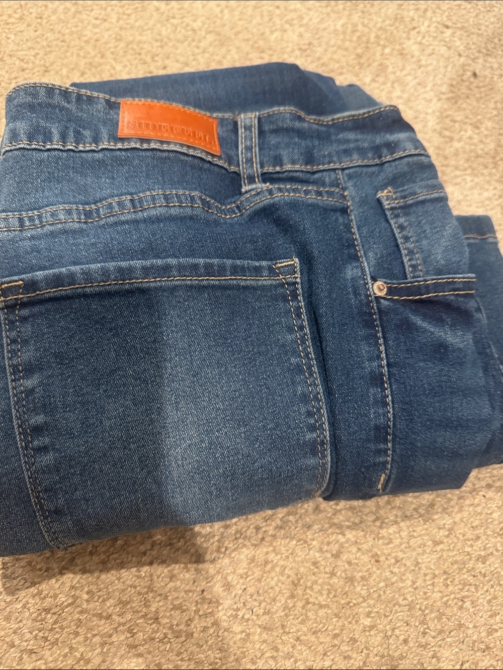 Classic Dark Blue Wide-Leg Jeans — Flared Denim